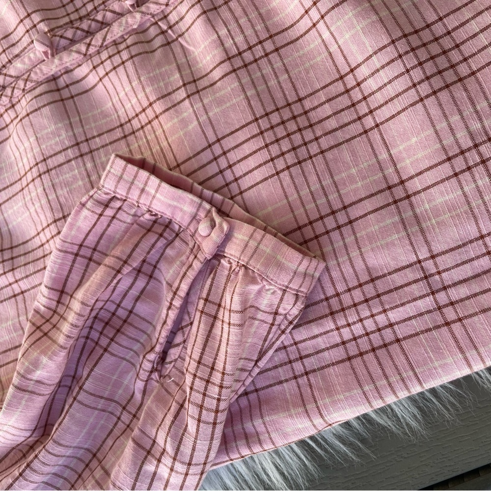 Lauren Conrad - Plaid Button-down Blouse - Size Medium - Picture 8 of 9